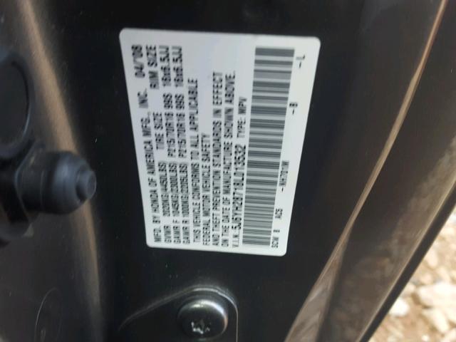 5J6YH28718L013532 - 2008 HONDA ELEMENT EX GRAY photo 10