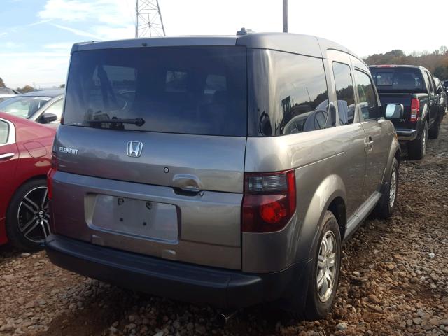 5J6YH28718L013532 - 2008 HONDA ELEMENT EX GRAY photo 4