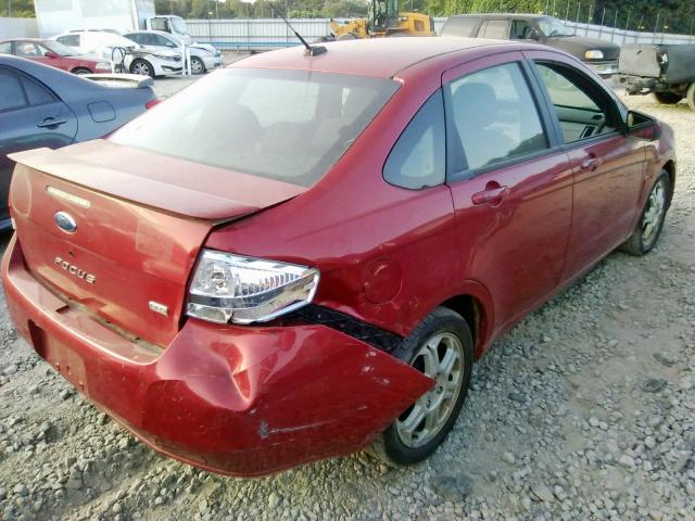 1FAHP36N99W161823 - 2009 FORD FOCUS SES RED photo 4