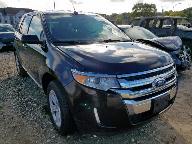 2FMDK4JC0EBB61591 - 2014 FORD EDGE SEL BLACK photo 1