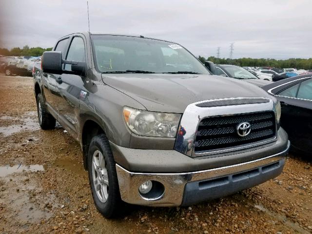 5TBEV54128S478557 - 2008 TOYOTA TUNDRA GRAY photo 1