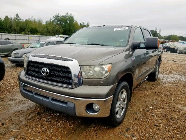 5TBEV54128S478557 - 2008 TOYOTA TUNDRA GRAY photo 2