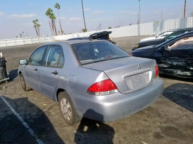 JA3AJ26E25U027733 - 2005 MITSUBISHI LANCER ES SILVER photo 3