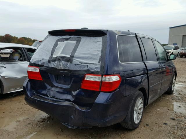 5FNRL38805B080306 - 2005 HONDA ODYSSEY TO BLUE photo 4