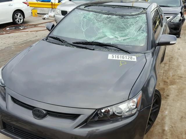 JTKJF5C7XD3055576 - 2013 TOYOTA SCION TC ნაცრისფერი ფოტო 9