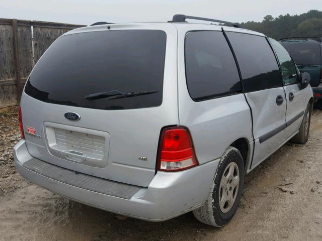 2FMZA51657BA08703 - 2007 FORD FREESTAR S SILVER photo 4