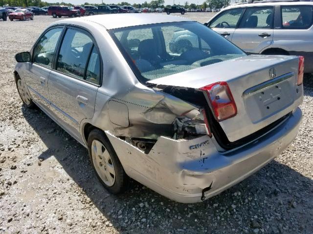 2HGES26892H503275 - 2002 HONDA CIVIC EX SILVER photo 3