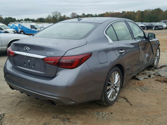 JN1EV7AP7JM591517 - 2018 INFINITI Q50 LUXE GRAY photo 4