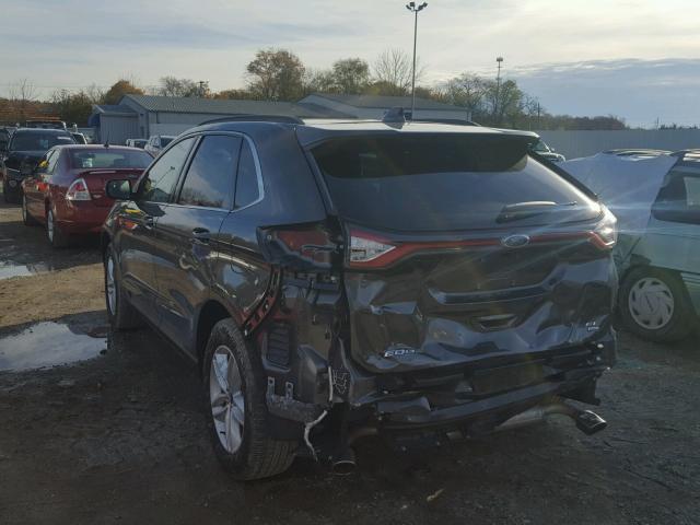 2FMPK4J89HBC27990 - 2017 FORD EDGE SEL GRAY photo 3