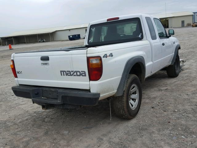 4F4ZR47E55PM01684 - 2005 MAZDA B4000 CAB WHITE photo 4