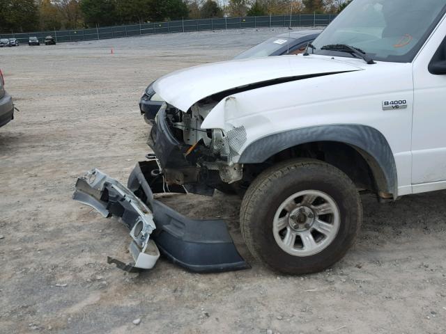 4F4ZR47E55PM01684 - 2005 MAZDA B4000 CAB WHITE photo 9