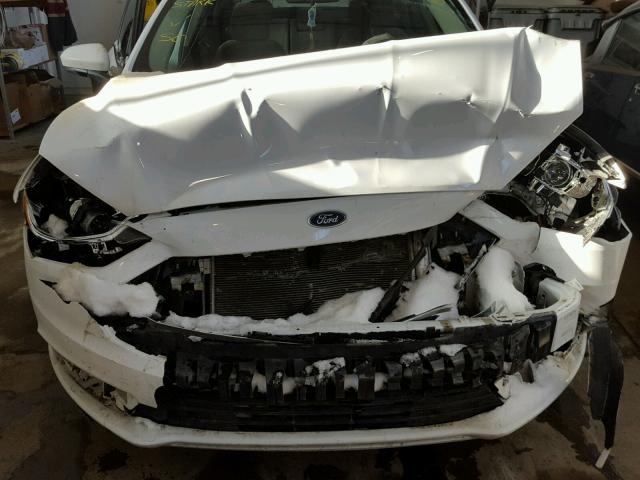 3FA6P0G73HR106274 - 2017 FORD FUSION S WHITE photo 7