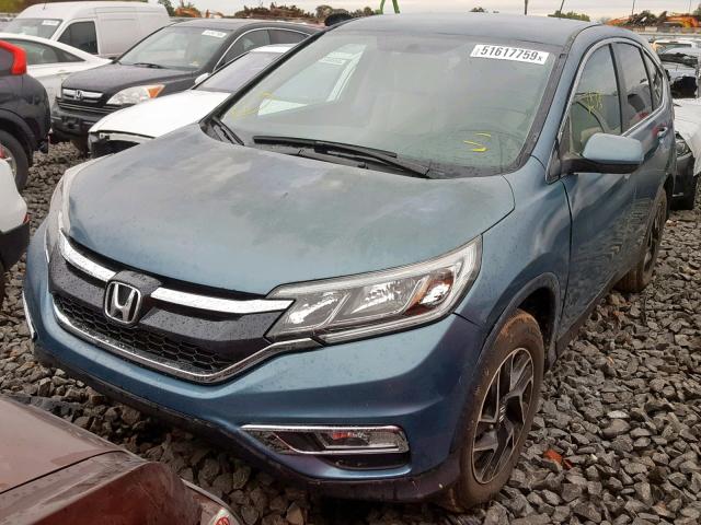 2HKRM4H4XGH621107 - 2016 HONDA CR-V SE TEAL photo 2