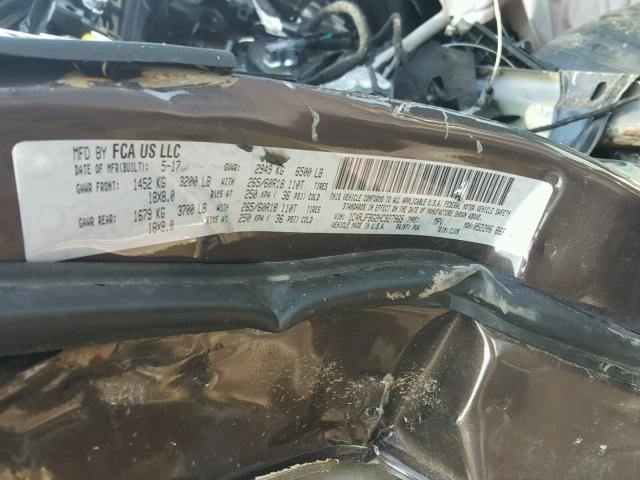 1C4RJFBG2HC927965 - 2017 JEEP GRAND CHER BROWN photo 10