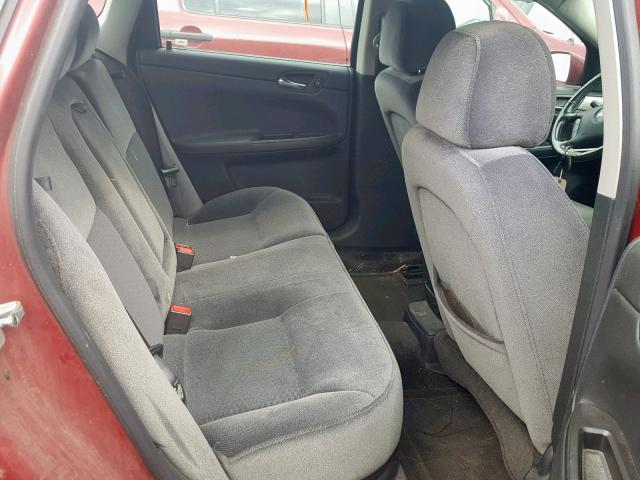 2G1WD58C269261437 - 2006 CHEVROLET IMPALA SUP 栗色 照片 6