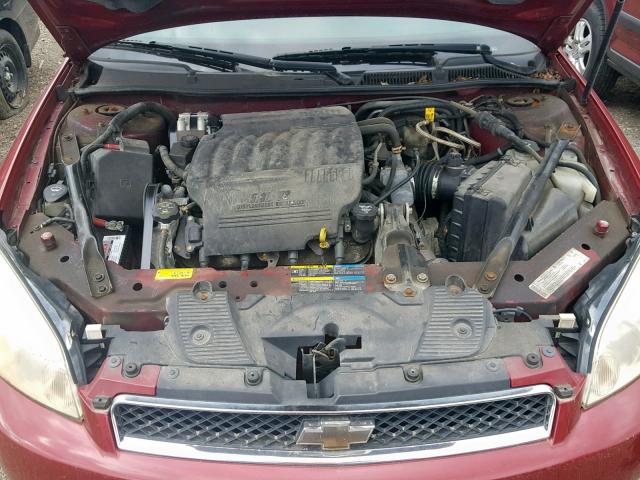 2G1WD58C269261437 - 2006 CHEVROLET IMPALA SUP 栗色 照片 7
