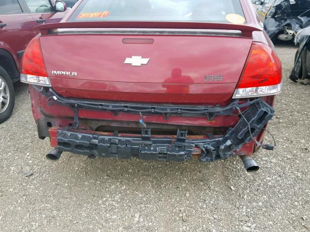 2G1WD58C269261437 - 2006 CHEVROLET IMPALA SUP 栗色 照片 9