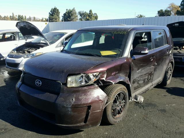 JTLKE50E281035183 - 2008 TOYOTA SCION XB ბურგუნდია ფოტო 2