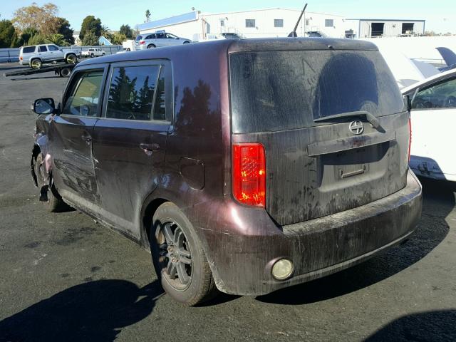 JTLKE50E281035183 - 2008 TOYOTA SCION XB ბურგუნდია ფოტო 3