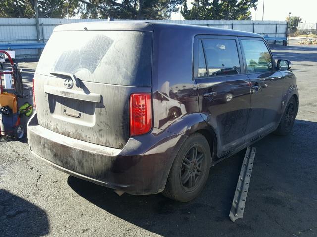 JTLKE50E281035183 - 2008 TOYOTA SCION XB ბურგუნდია ფოტო 4