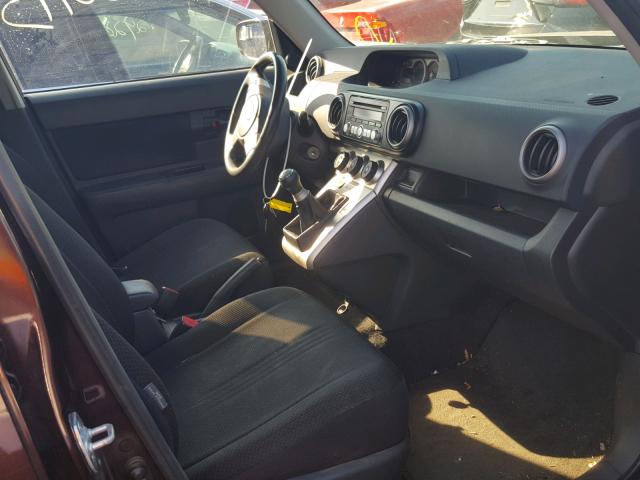 JTLKE50E281035183 - 2008 TOYOTA SCION XB ბურგუნდია ფოტო 5