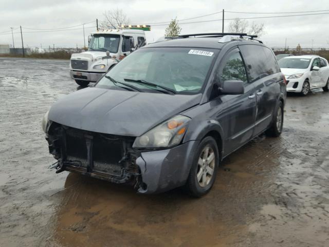 5N1BV28U58N122098 - 2008 NISSAN QUEST S CHARCOAL photo 2