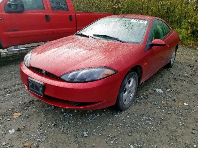 1ZWFT6036X5666526 - 1999 MERCURY COUGAR I4 MAROON photo 2