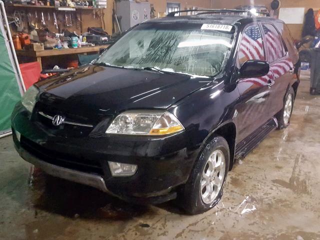 2HNYD18671H522587 - 2001 ACURA MDX TOURIN BLACK photo 2