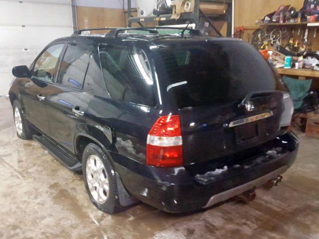 2HNYD18671H522587 - 2001 ACURA MDX TOURIN BLACK photo 3