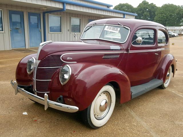 494365 - 1939 FORD DELUXE BURGUNDY photo 2