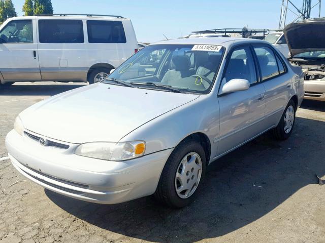 1NXBR12E3XZ169702 - 1999 TOYOTA COROLLA VE SILVER photo 2