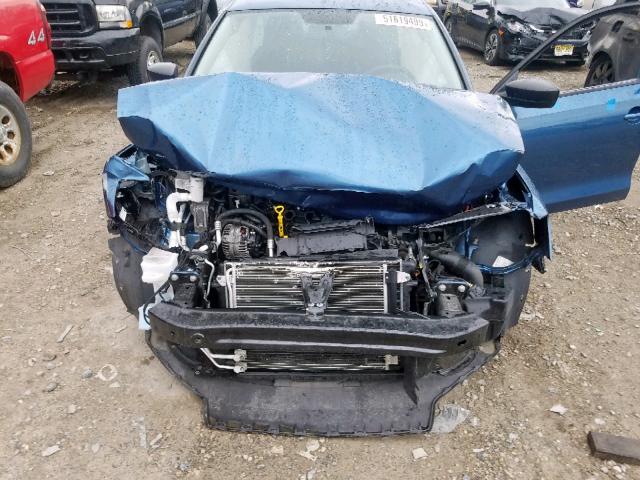 3VW2K7AJ4FM422195 - 2015 VOLKSWAGEN JETTA BASE 蓝色 照片 7