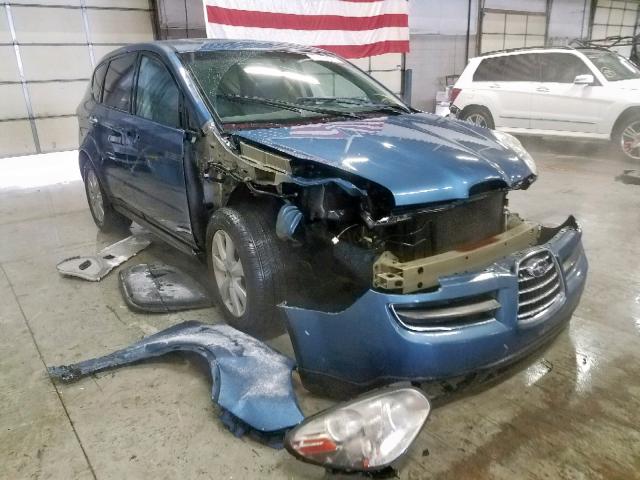 4S4WX85D274401113 - 2007 SUBARU B9 TRIBECA BLUE photo 1