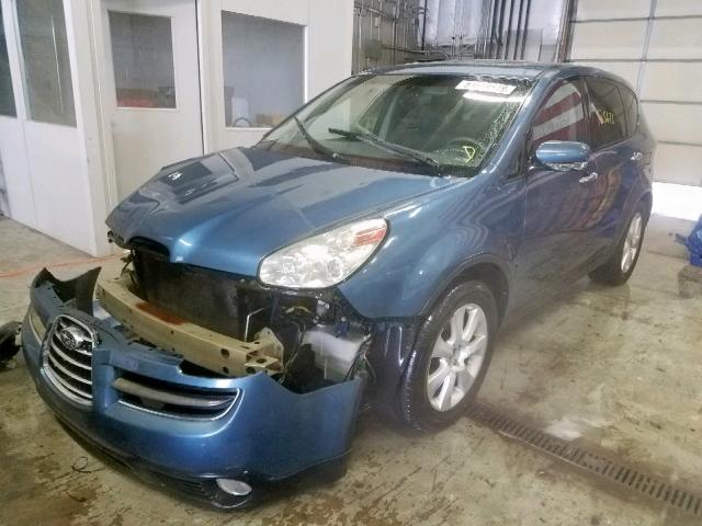 4S4WX85D274401113 - 2007 SUBARU B9 TRIBECA BLUE photo 2