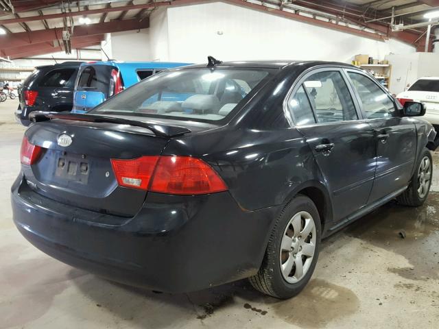 KNAGG4A85A5398572 - 2010 KIA OPTIMA LX BLACK photo 4