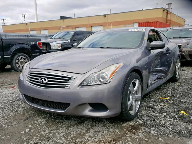 JNKCV64E58M121276 - 2008 INFINITI G37 BASE GRAY photo 2