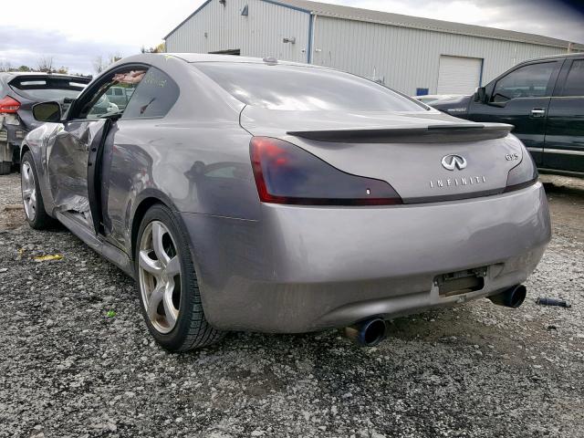 JNKCV64E58M121276 - 2008 INFINITI G37 BASE GRAY photo 3