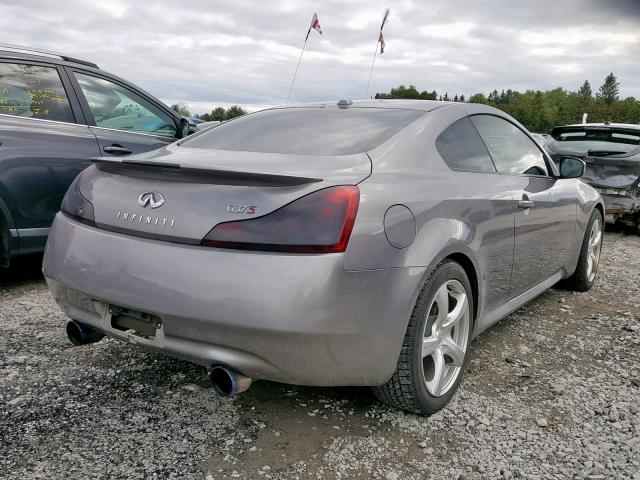 JNKCV64E58M121276 - 2008 INFINITI G37 BASE GRAY photo 4