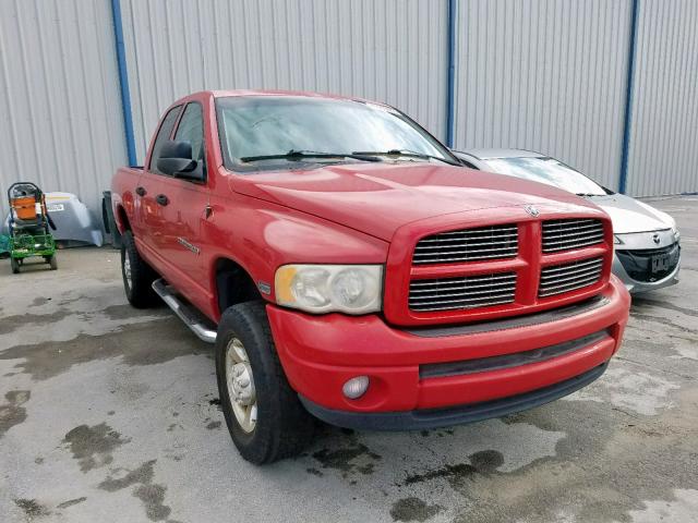 3D7KU28D53G862152 - 2003 DODGE RAM 2500 S Կարմիր լուսանկար 1