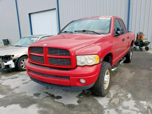 3D7KU28D53G862152 - 2003 DODGE RAM 2500 S Կարմիր լուսանկար 2