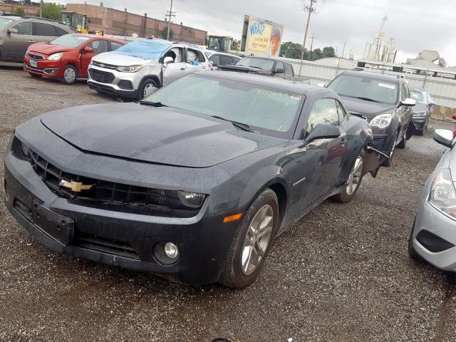 2G1FB1E31D9111996 - 2013 CHEVROLET CAMARO LT BLACK photo 2