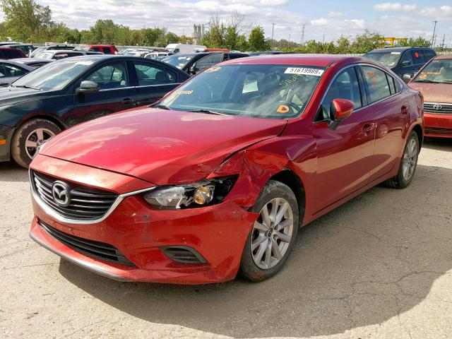 JM1GJ1U66F1163528 - 2015 MAZDA 6 SPORT RED photo 2