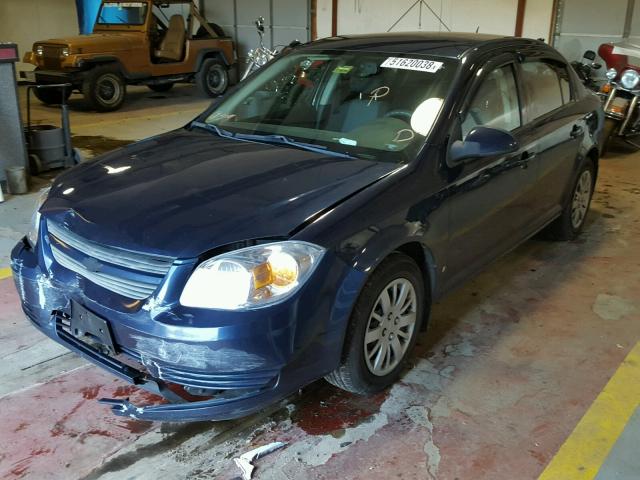 1G1AT58H897156643 - 2009 CHEVROLET COBALT LT BLUE photo 2