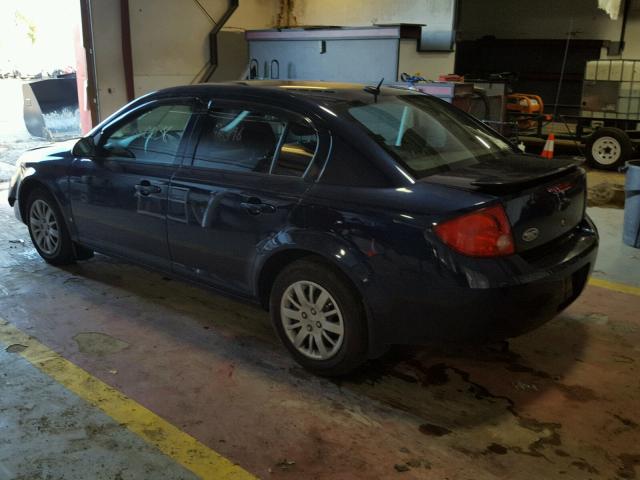 1G1AT58H897156643 - 2009 CHEVROLET COBALT LT BLUE photo 3