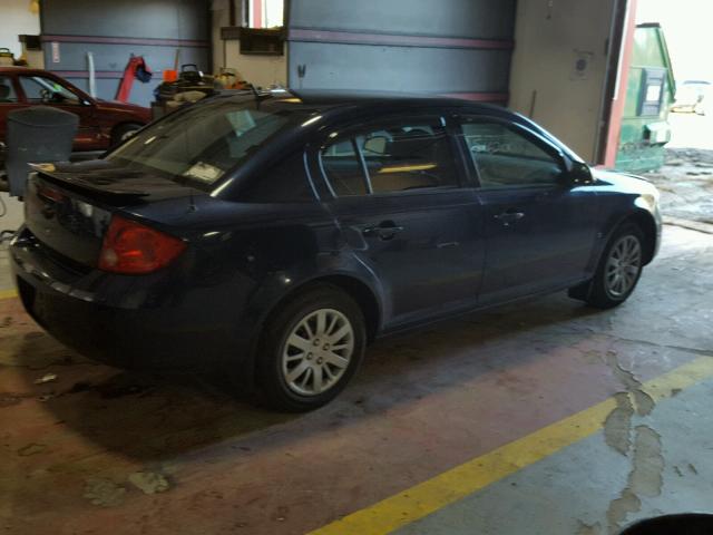 1G1AT58H897156643 - 2009 CHEVROLET COBALT LT BLUE photo 4