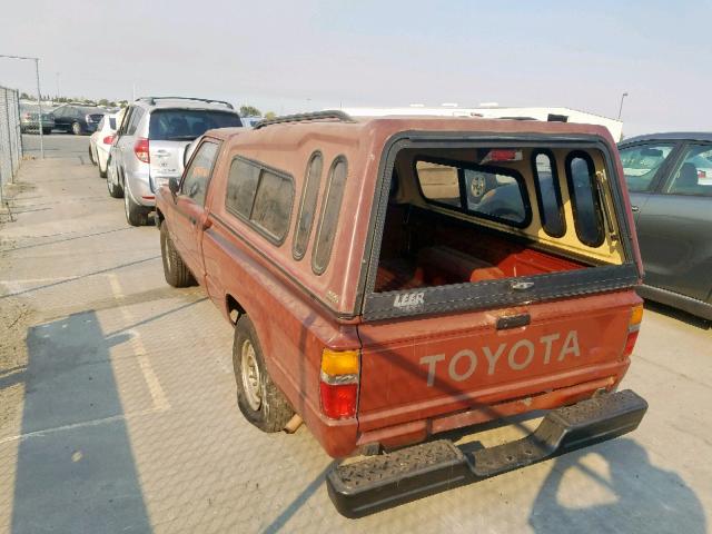 JT4RN50R7G0211047 - 1986 TOYOTA PICKUP 1/2 BURGUNDY photo 3