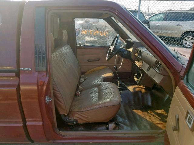 JT4RN50R7G0211047 - 1986 TOYOTA PICKUP 1/2 BURGUNDY photo 5