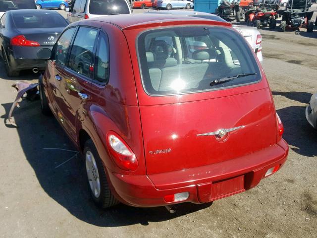 3A8FY48B48T136705 - 2008 CHRYSLER PT CRUISER RED photo 3