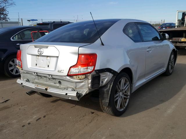 JTKJF5C74D3054410 - 2013 TOYOTA SCION TC ვერცხლისფერი ფოტო 4