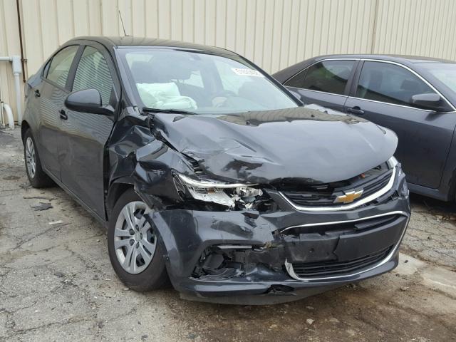 1G1JB5SHXH4162844 - 2017 CHEVROLET SONIC LS GRAY photo 1
